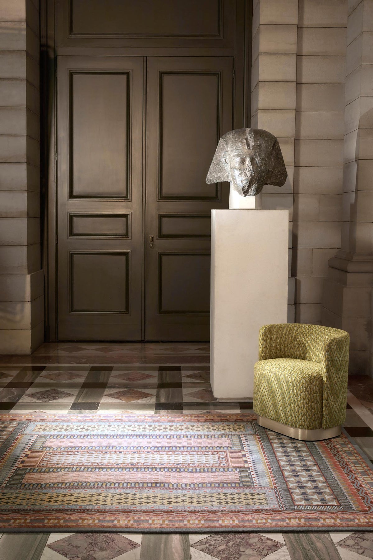 Ouaset Rug by Pierre Frey shown in a room setting (view 2)