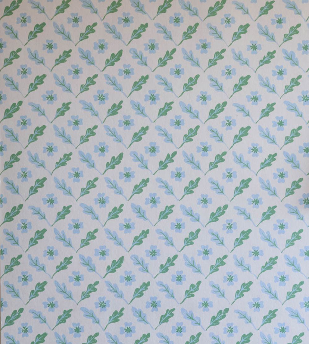 Oxalis Oak Wallpaper by Sophie Harpley Peppermint