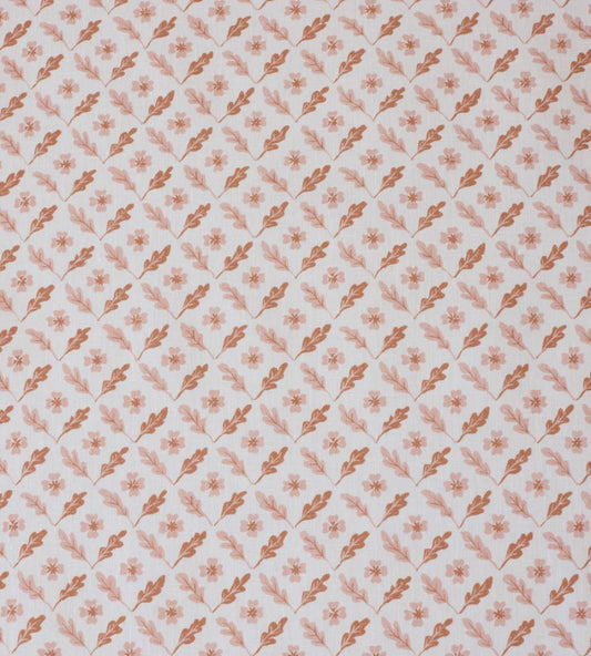 Oxalis Oak Fabric by Sophie Harpley Toffee