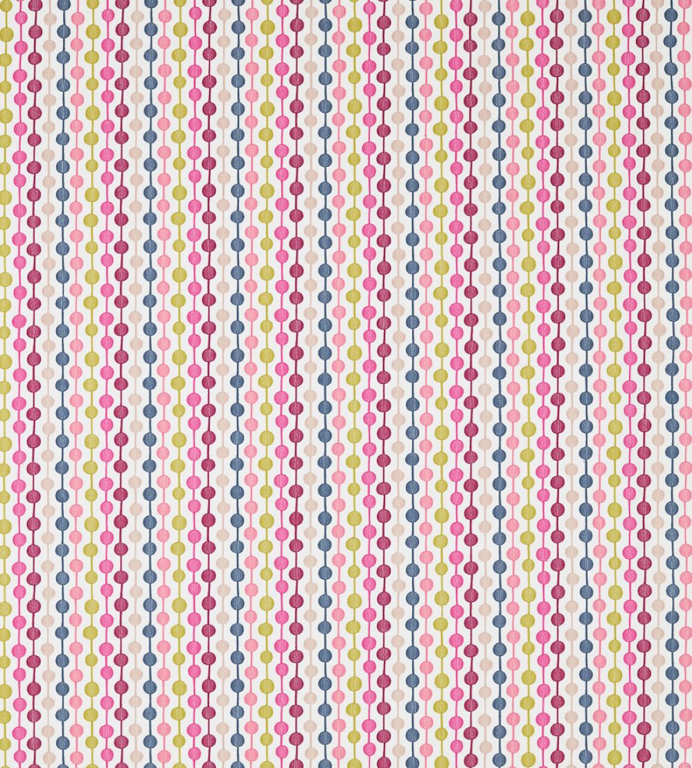 Paikka Fabric by Scion Bilberry / Rhubarb / Indigo