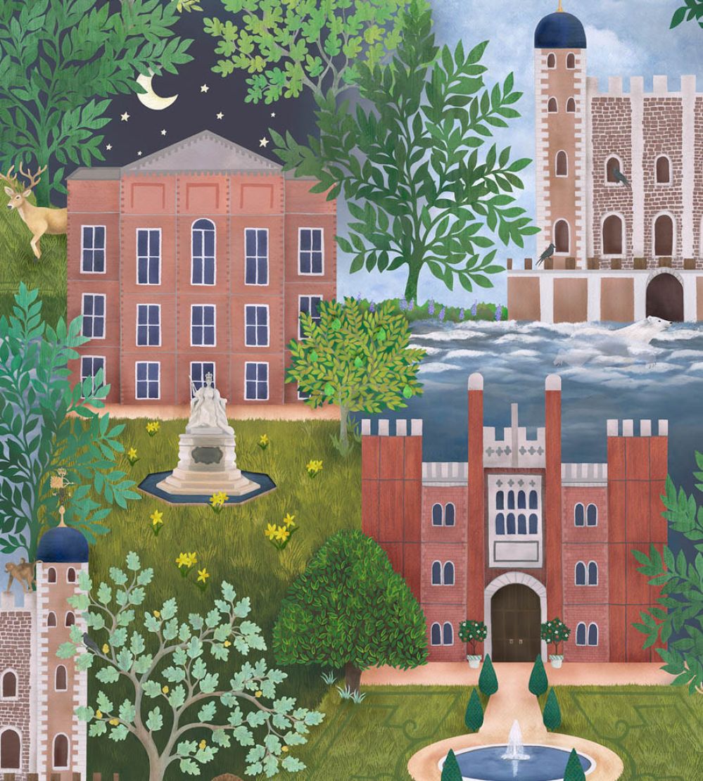 Palace Tales Wallpaper by Cole & Son Leaf Green