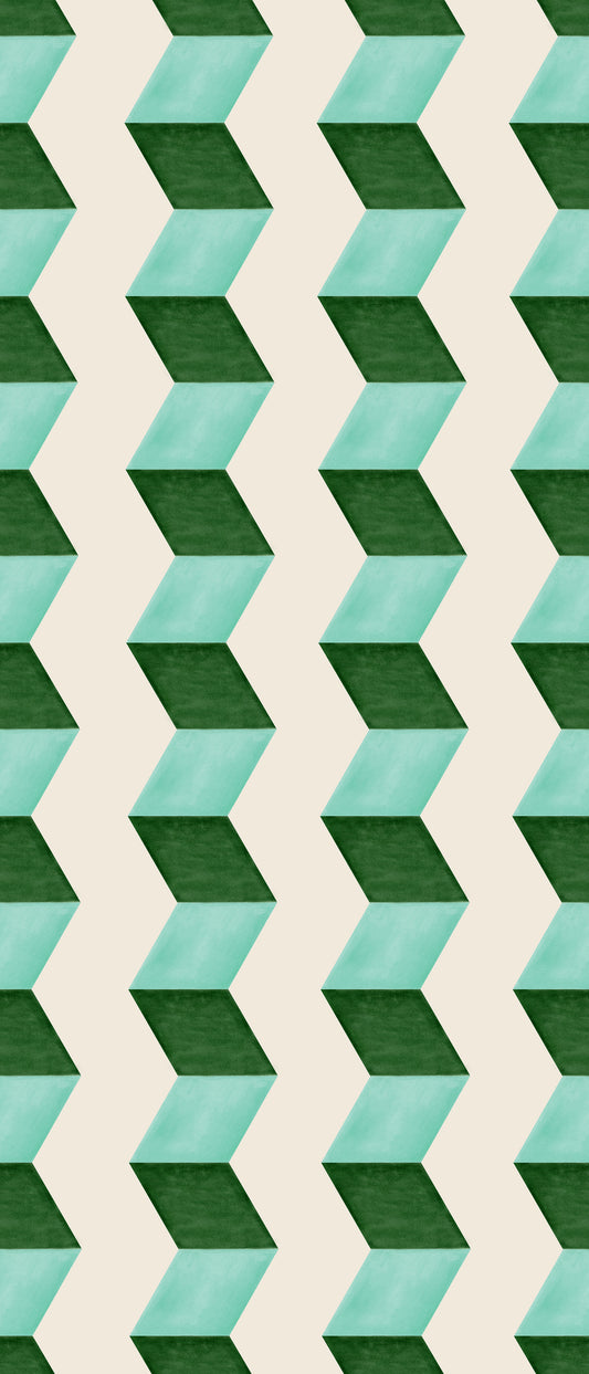 Paper Green mural by Bien Fait