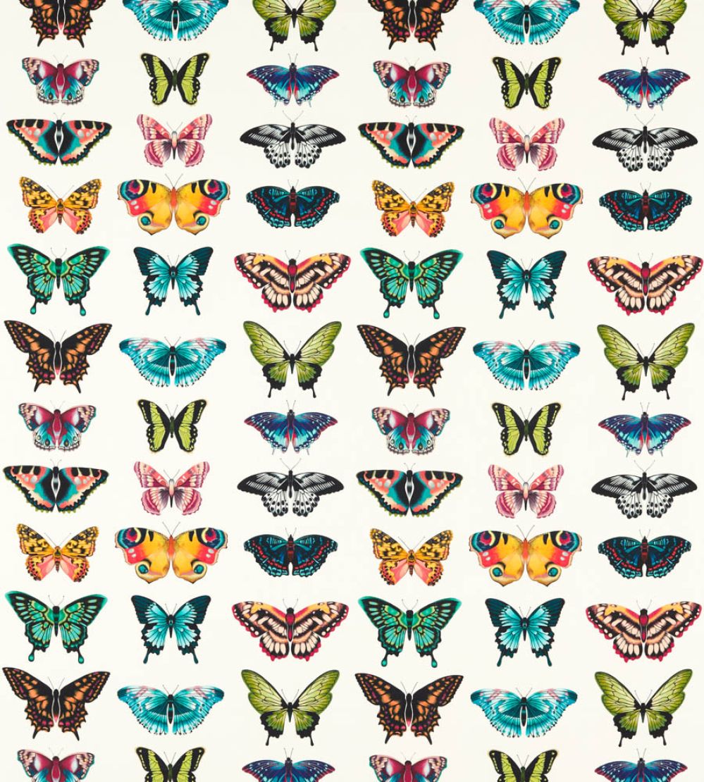 Papilio Outdoor Fabric by Harlequin Flamingo/Papaya/Loganberry