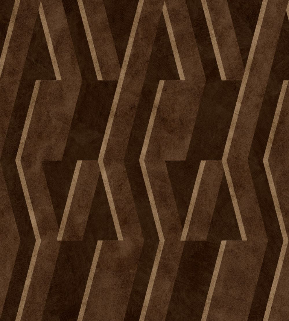 Parallels Wallpaper by Coordonne Chocolate
