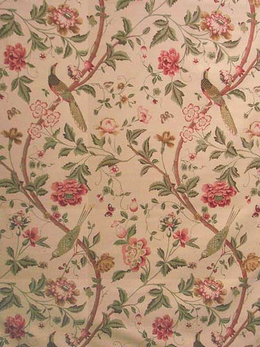 Paradiso Fabric by Titley & Marr in Beige & Green