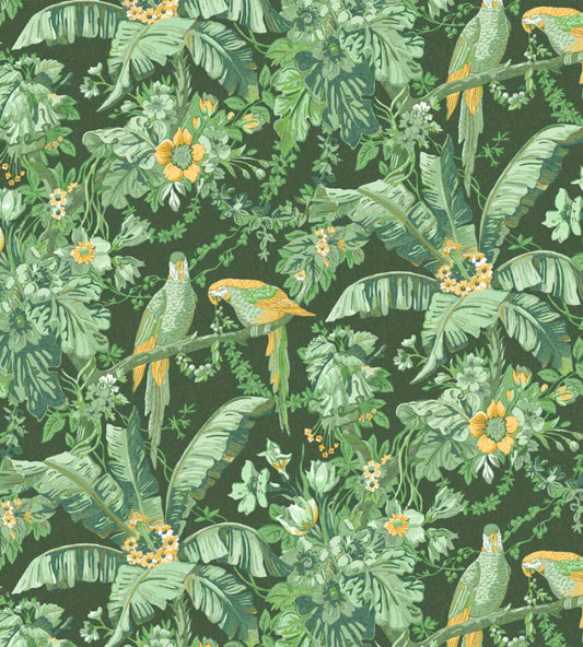 Parrot Talk Wallpaper by Woodchip & Magnolia Lush Green