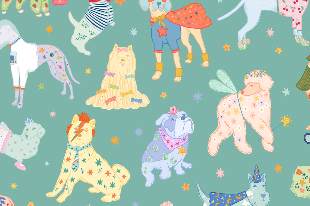 Pawty Green mural by Hovia