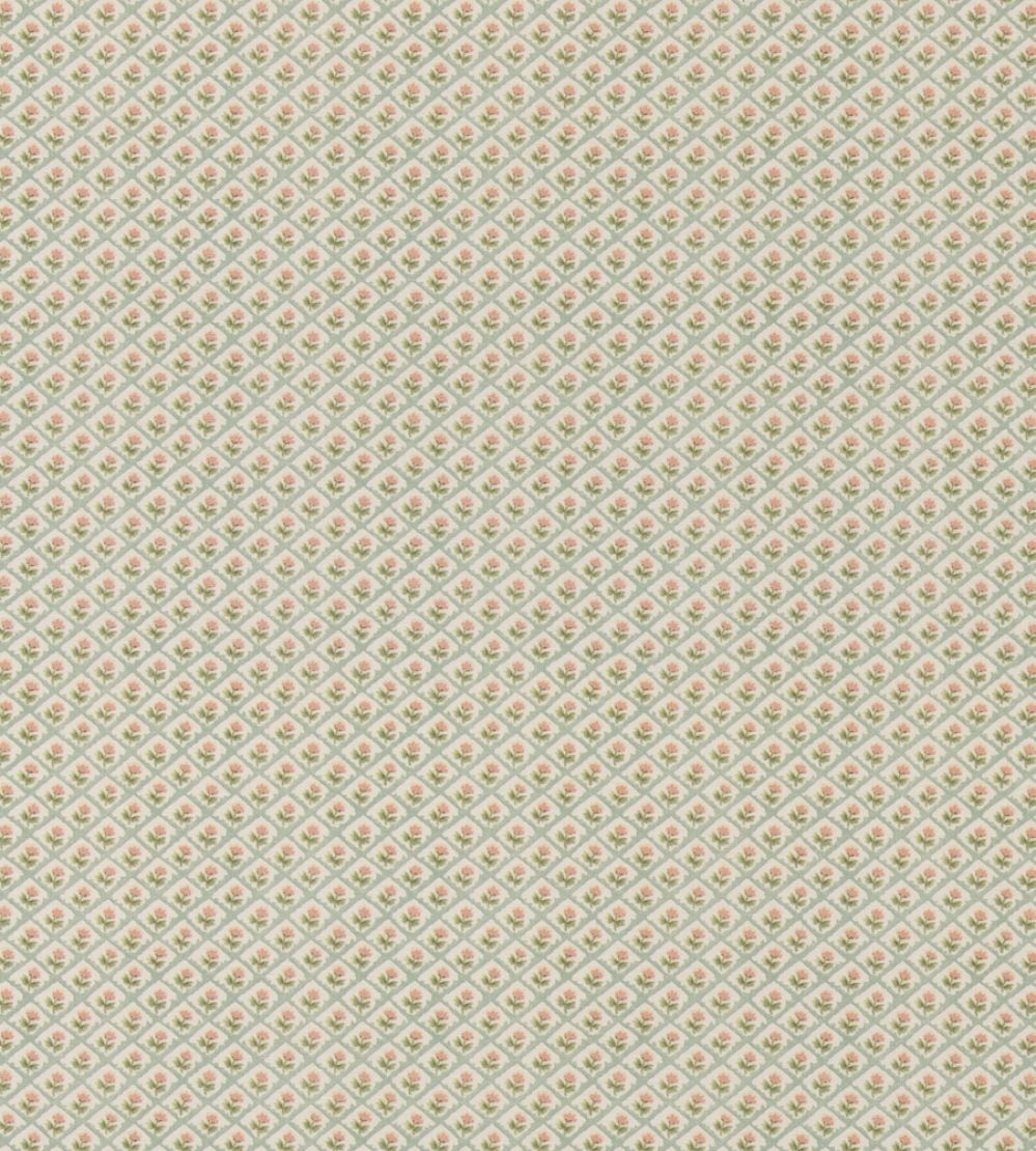 Penny Fabric by GP & J Baker Aqua/Pink