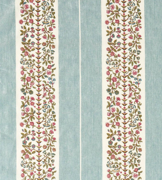 Pergola Embroidery Fabric by Sanderson Mineral Blue