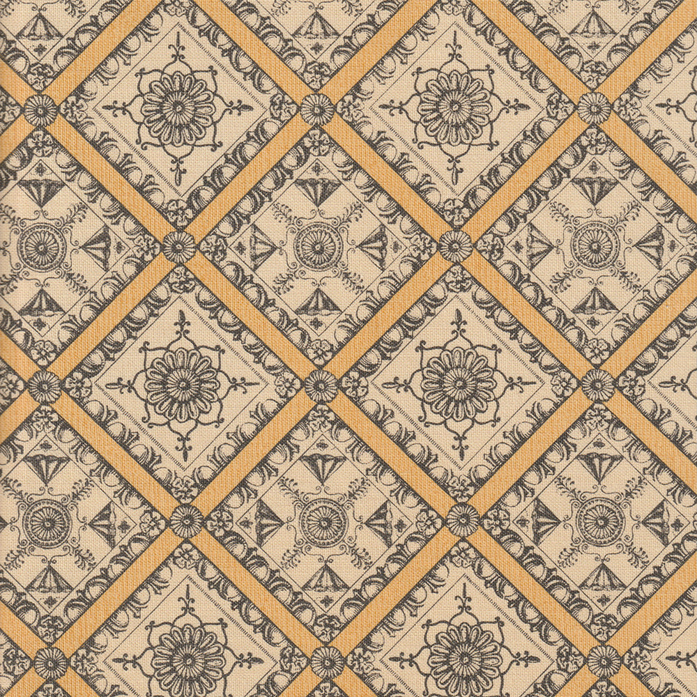Pergolesi Fabric by Nile & York in Yellow