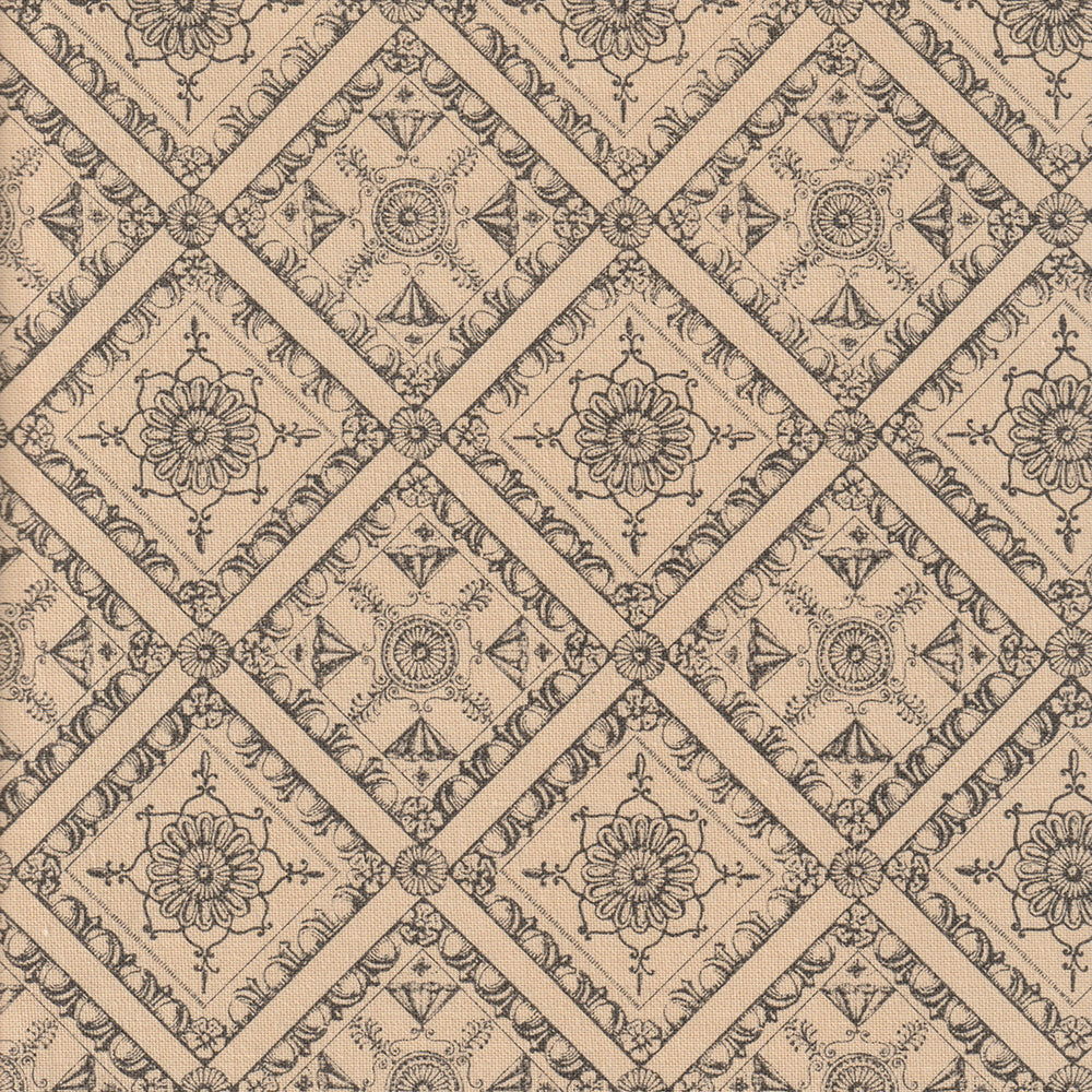 Pergolesi Toile Fabric by Nile & York in Charcoal