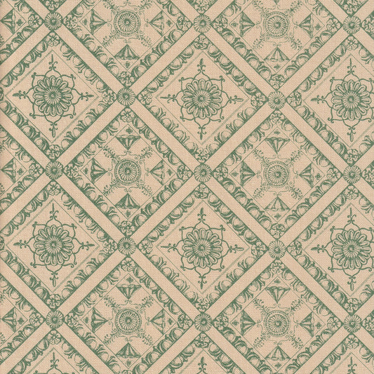 Pergolesi Toile Fabric by Nile & York in Green