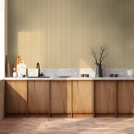 Piece wallpaper by Coordonné in Unique 9100001, shown in a styled room