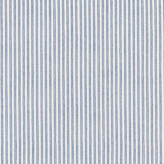 Plough Stripe Fabric by Nile & York in Paris Blue