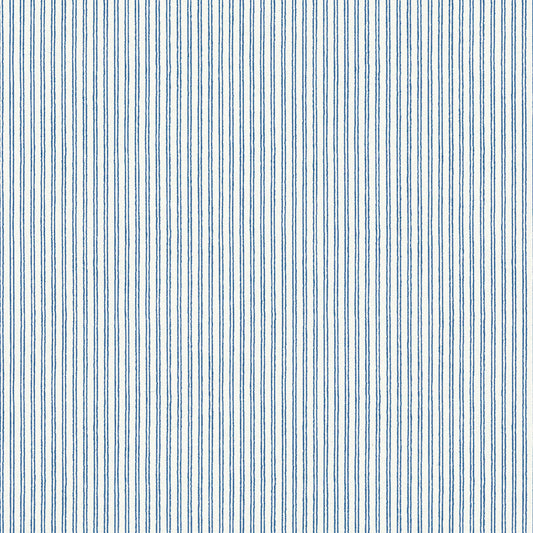 Plough Stripe Wallpaper by Nile & York in Paris Blue