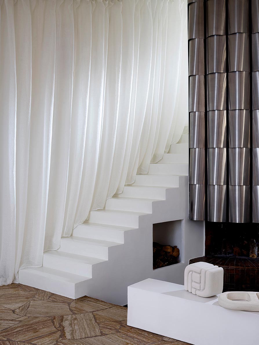 Pointe Dufour Fabric by Pierre Frey shown in a room setting (view 2)