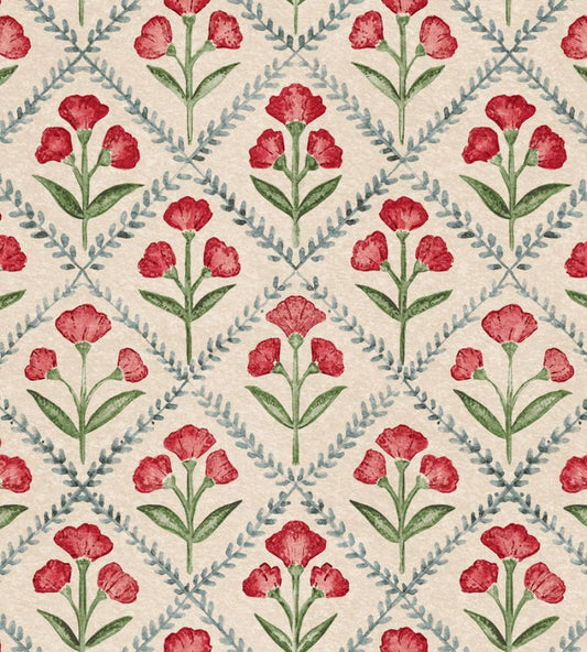 Poppy Wallpaper by Coordonne Red