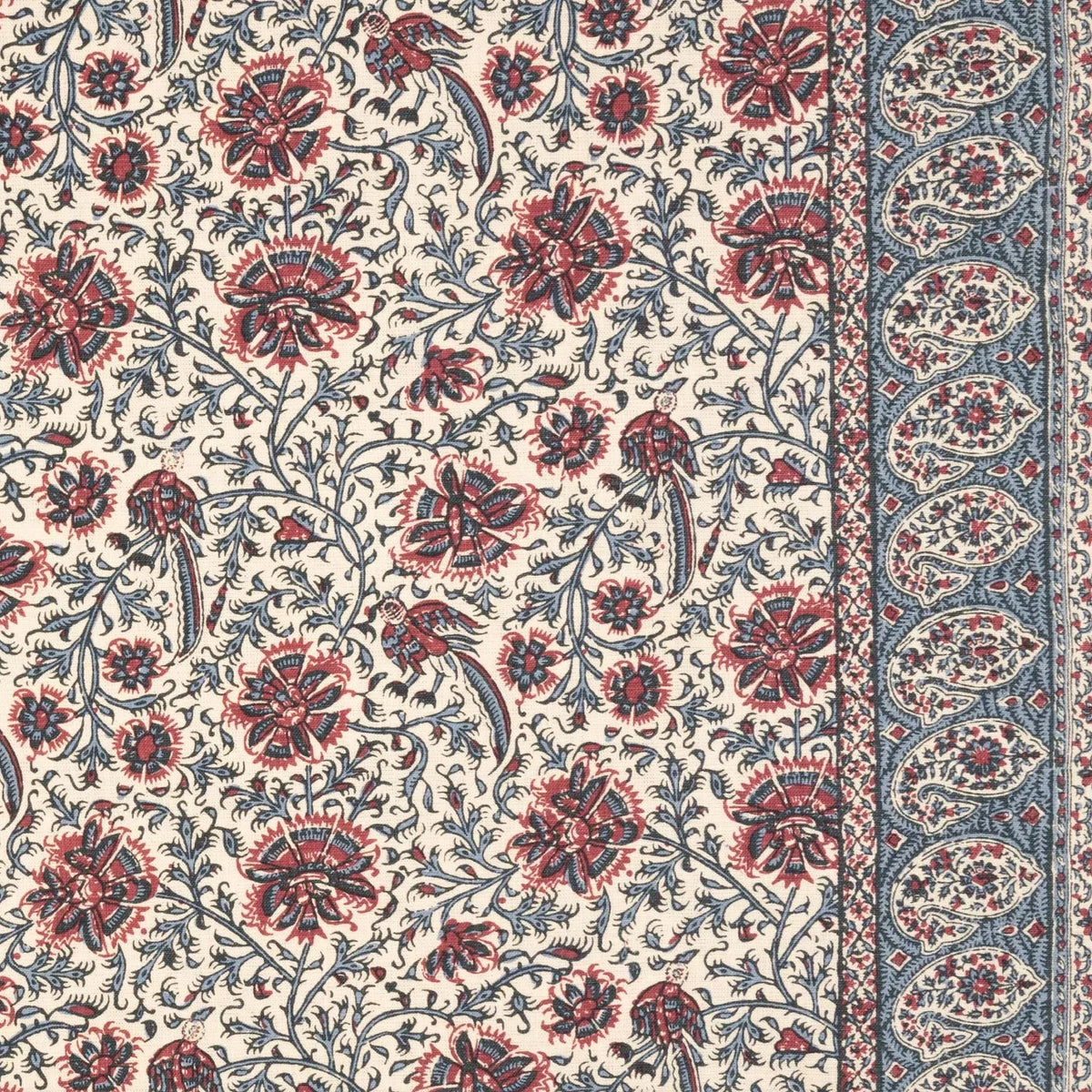 Poupak Raspberry fabric by Lisa Fine Textiles