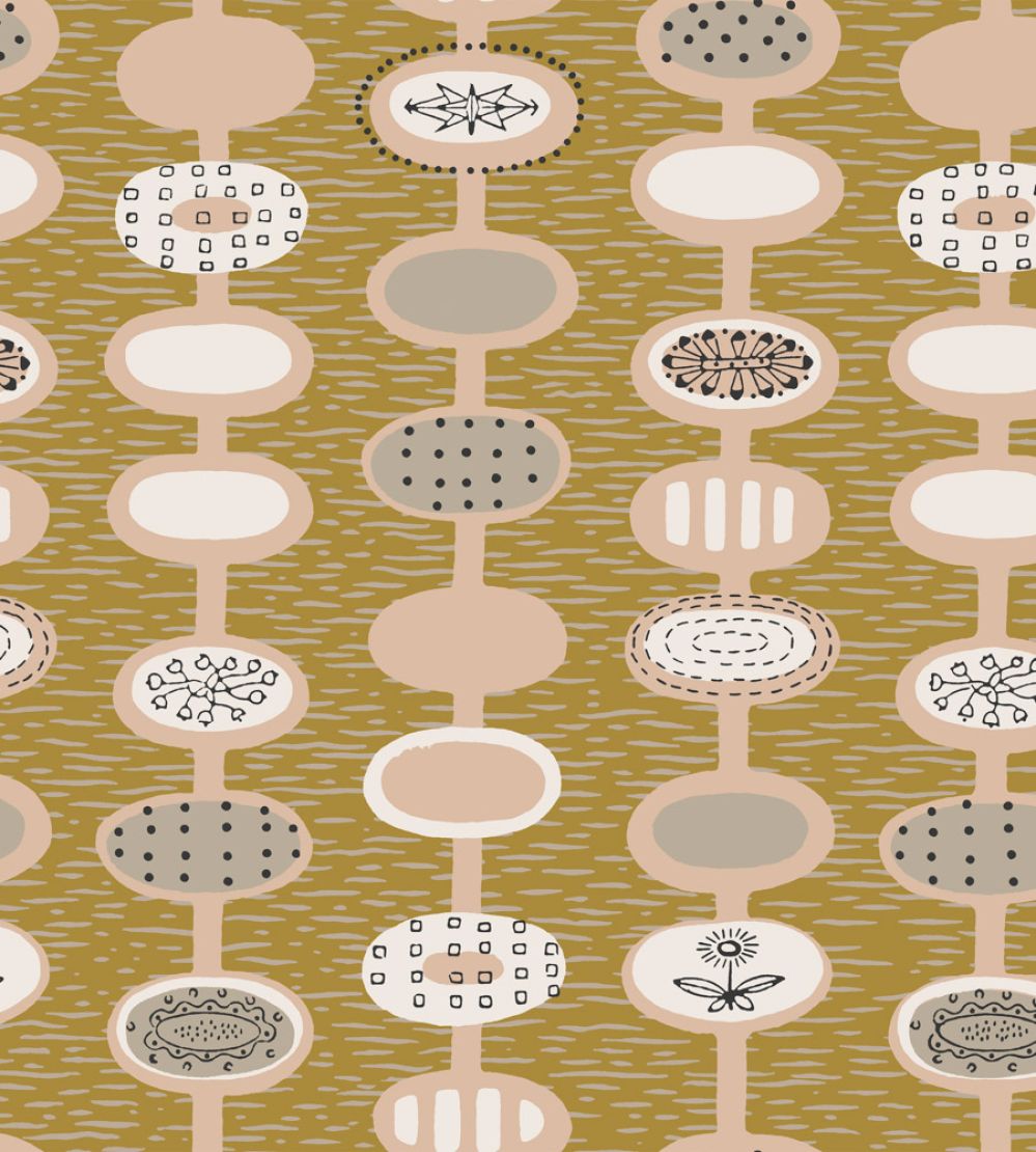 Provence Wallpaper by Mini Moderns Light Ochre