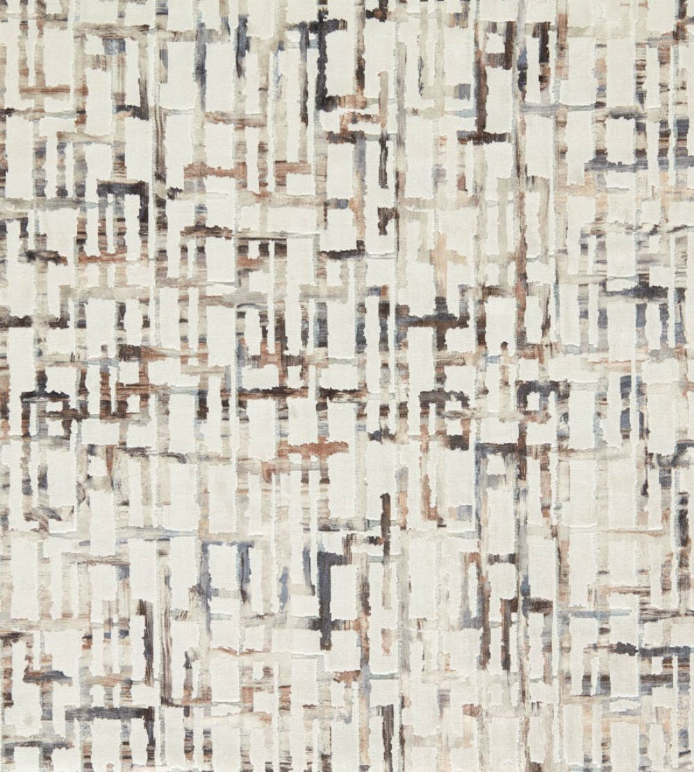 Quadrata Fabric by Clarke & Clarke Ivory