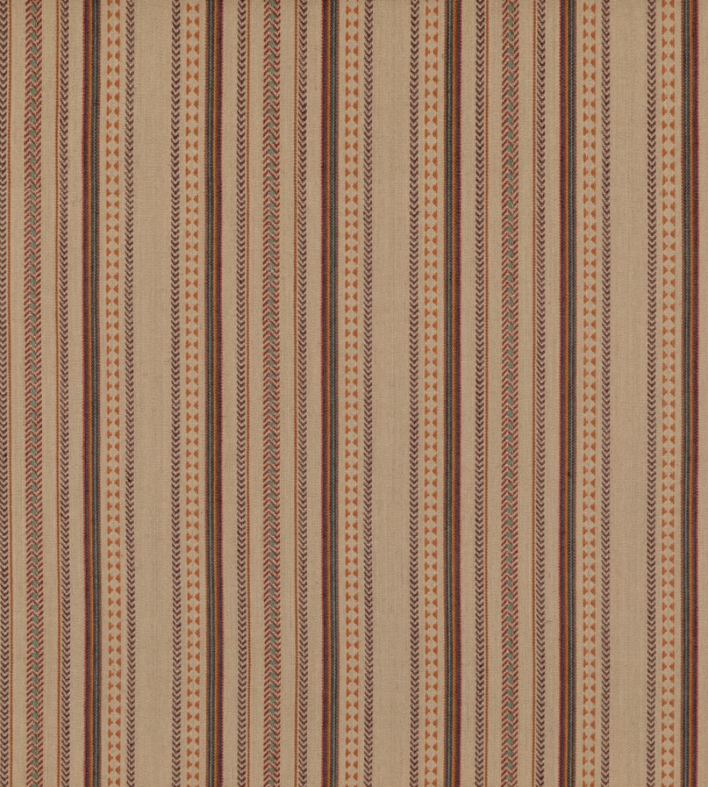 Racing Stripe Fabric by Mulberry Home Plum
