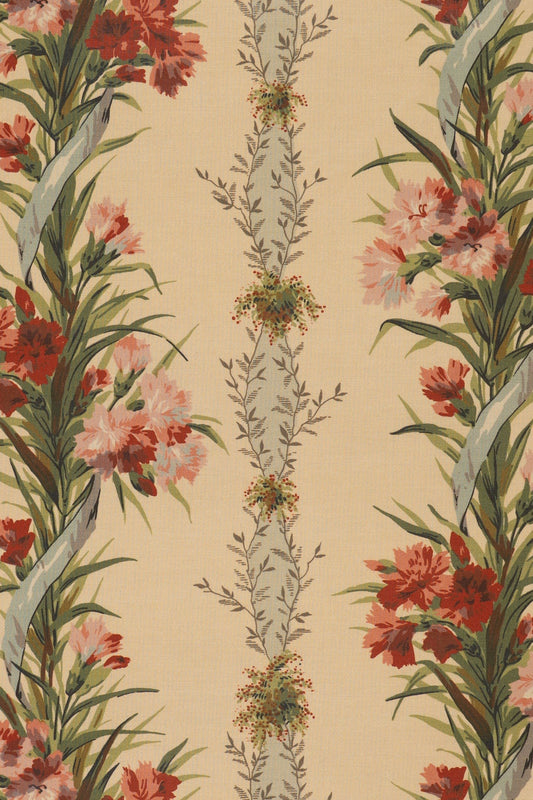 Radclyffe Stripe Fabric by Jean Monro in Yellow/Blue