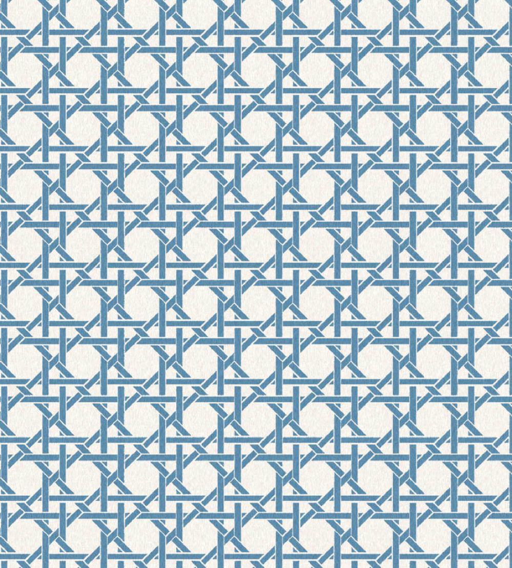 Rattan Wallpaper by Woodchip & Magnolia Indigo