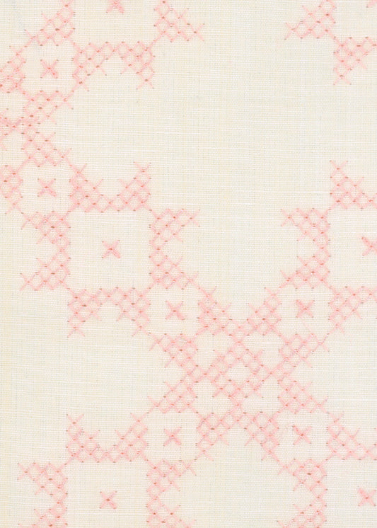 Gustav Fabric by Rose Cumming in Coral
