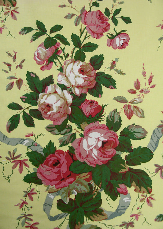 Sackville-West Fabric by Rose Cumming in Yellow