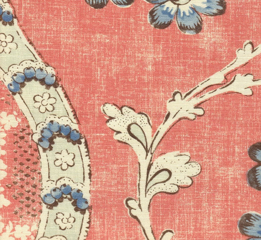 Riviere Enchantee Saumon fabric by Charles Burger