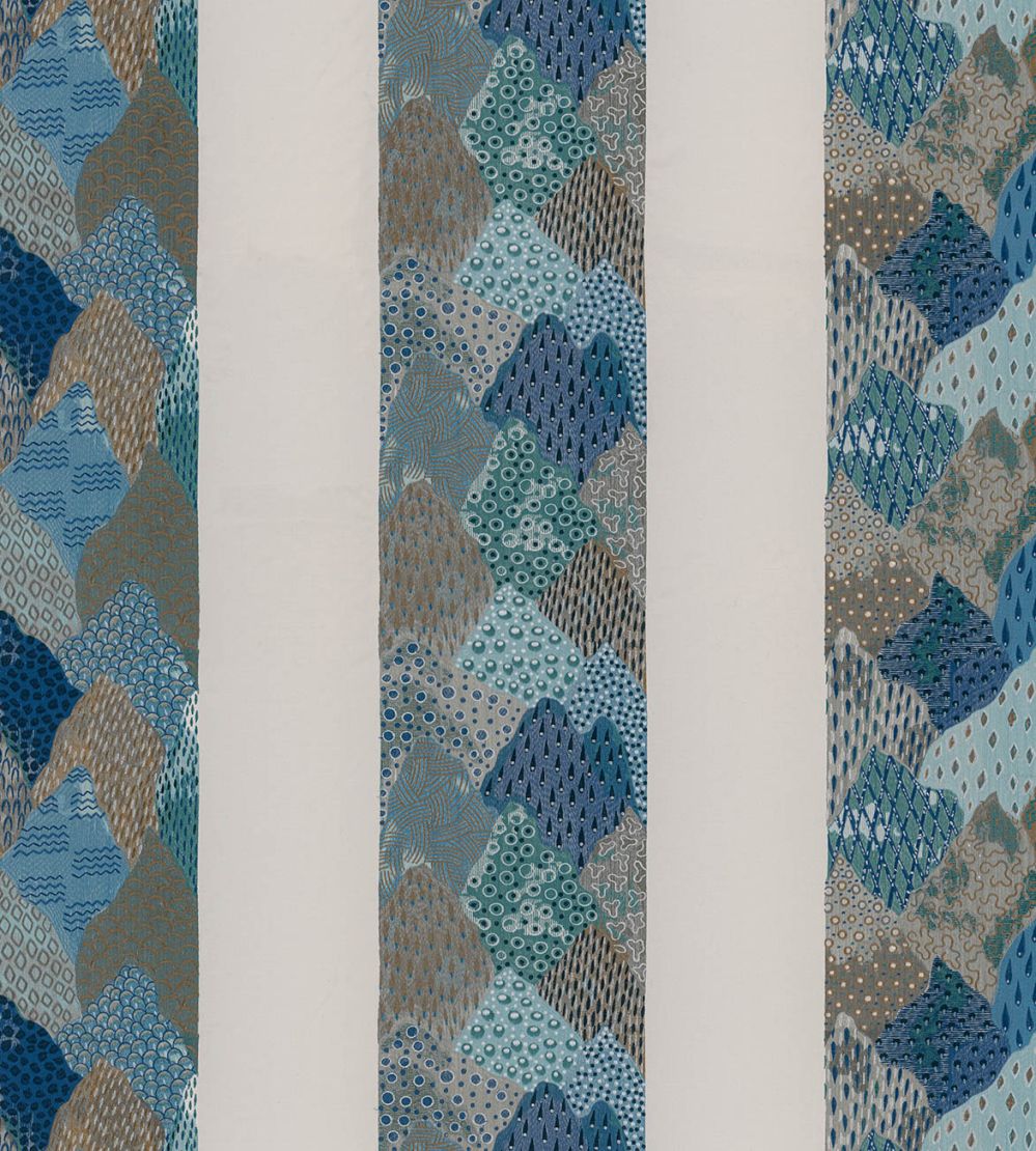 Rolling Hills Fabric by Travers Blue