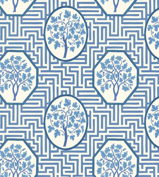 Royal Maze Wallpaper by GP & J Baker Royal Blue