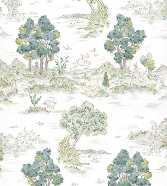 Royal Oak Wallpaper by Coordonne Mint