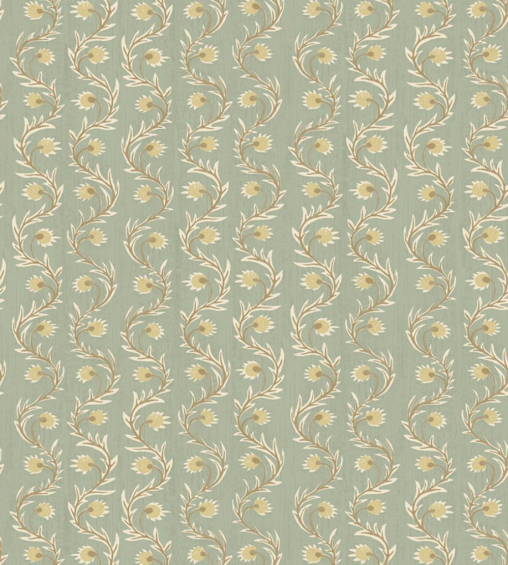 Rubia Wallpaper by Josephine Munsey Soft Aqua