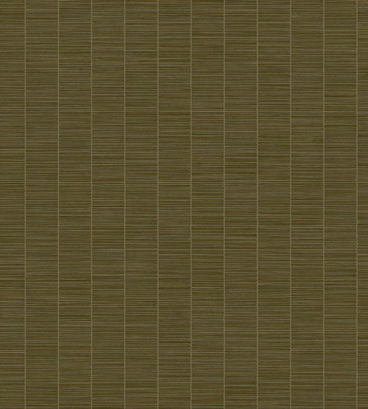 Rustic Stripe Wallpaper by Eijffinger Green