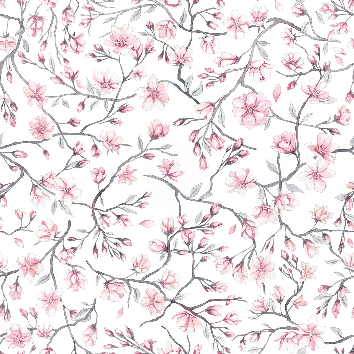 Sakura Sky Pink mural by Sandberg