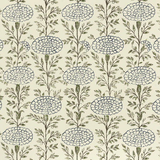 Samode Indigo Parchment wallpaper by Lisa Fine Textiles