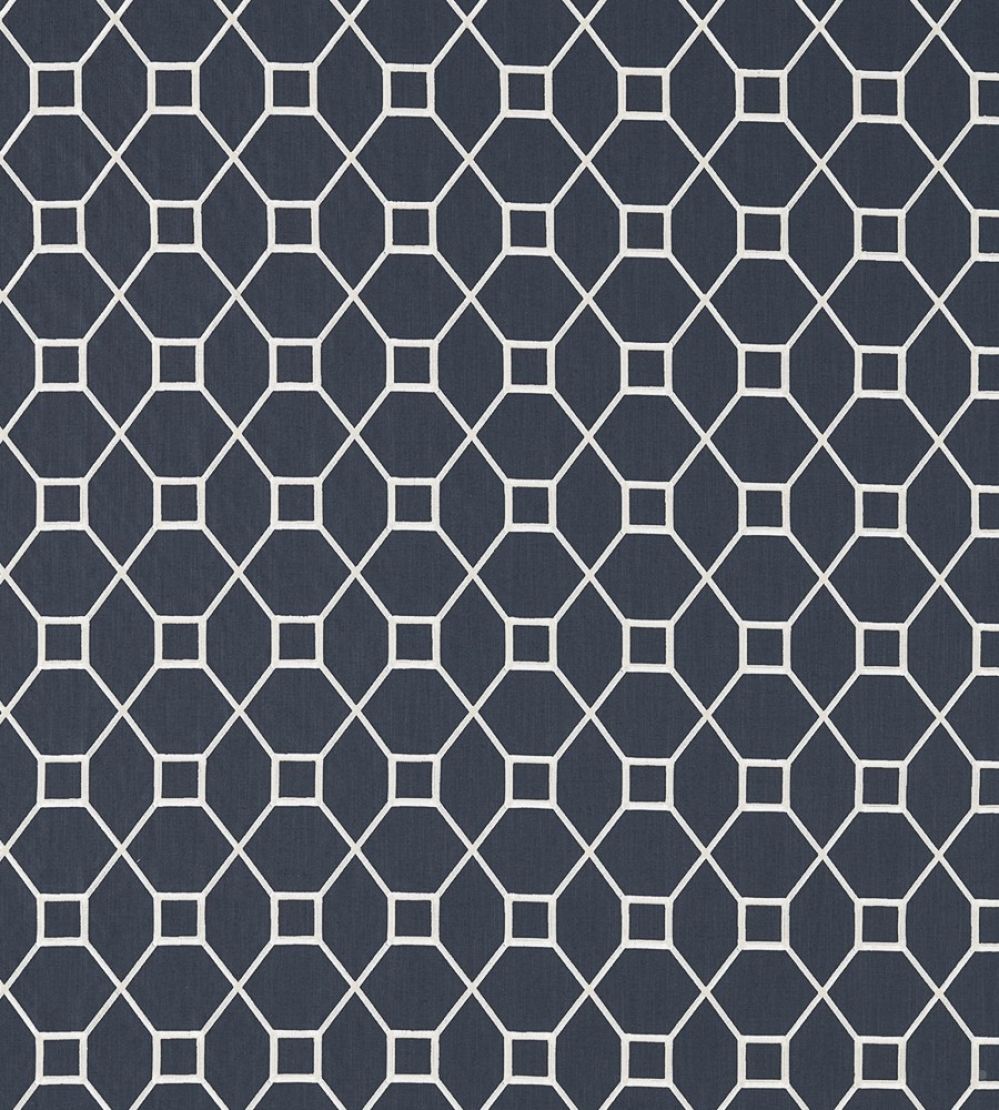 Baroque Trellis Fabric by Sanderson Indigo