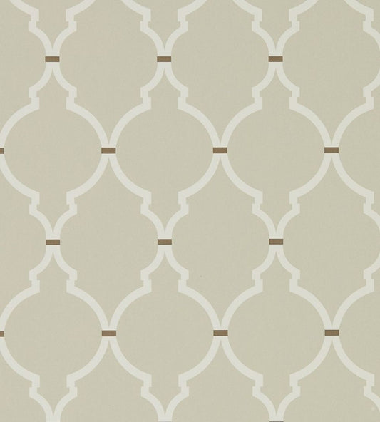Empire Trellis Wallpaper by Sanderson Linen / Cream