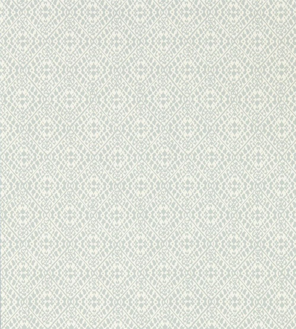 Pinjara Trellis Wallpaper by Sanderson Blue Clay
