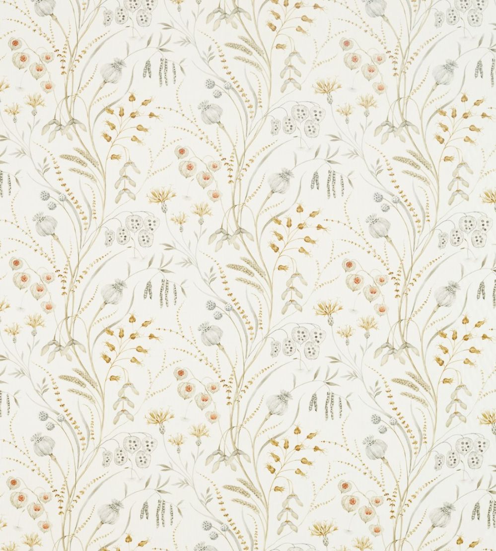 Summer Harvest Fabric by Sanderson Silver/Corn