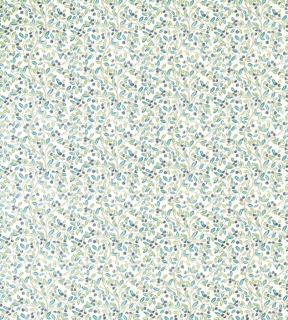 Wild Berries Fabric by Sanderson Blueberry/Sage