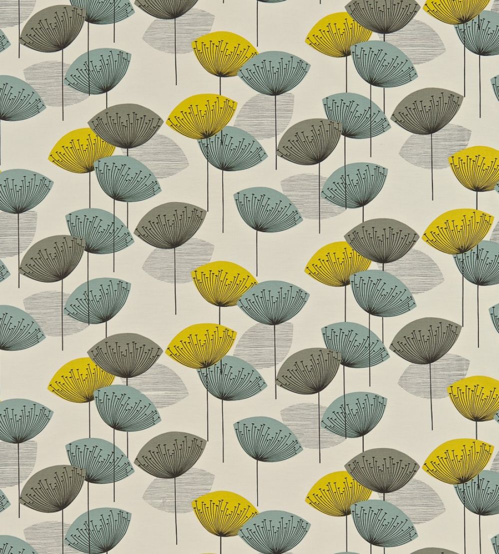 Dandelion Clocks Fabric by Sanderson Chaffinch