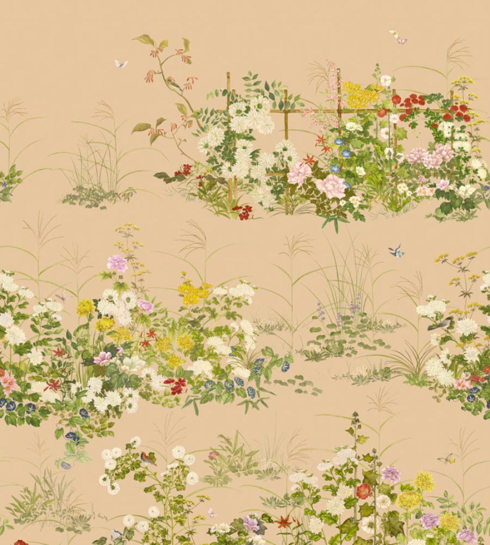 Scenic Flora Metallic Mural by Cole & Son Gilded