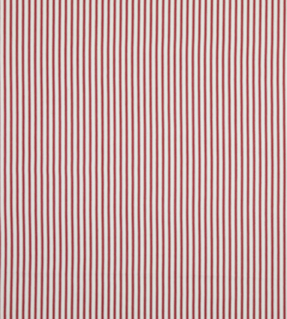 Sherborne Ticking Fabric by Baker Lifestyle Red
