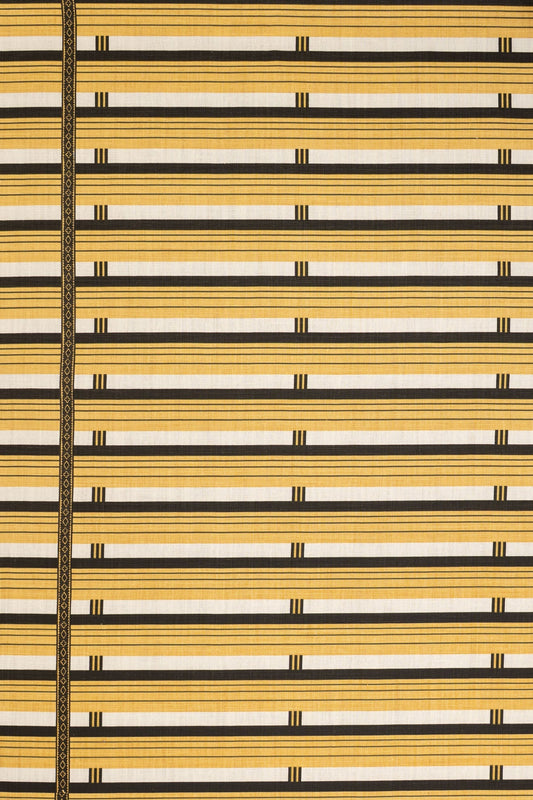 Shutter Stripe Fabric by Jean Monro in Haystack Yellow