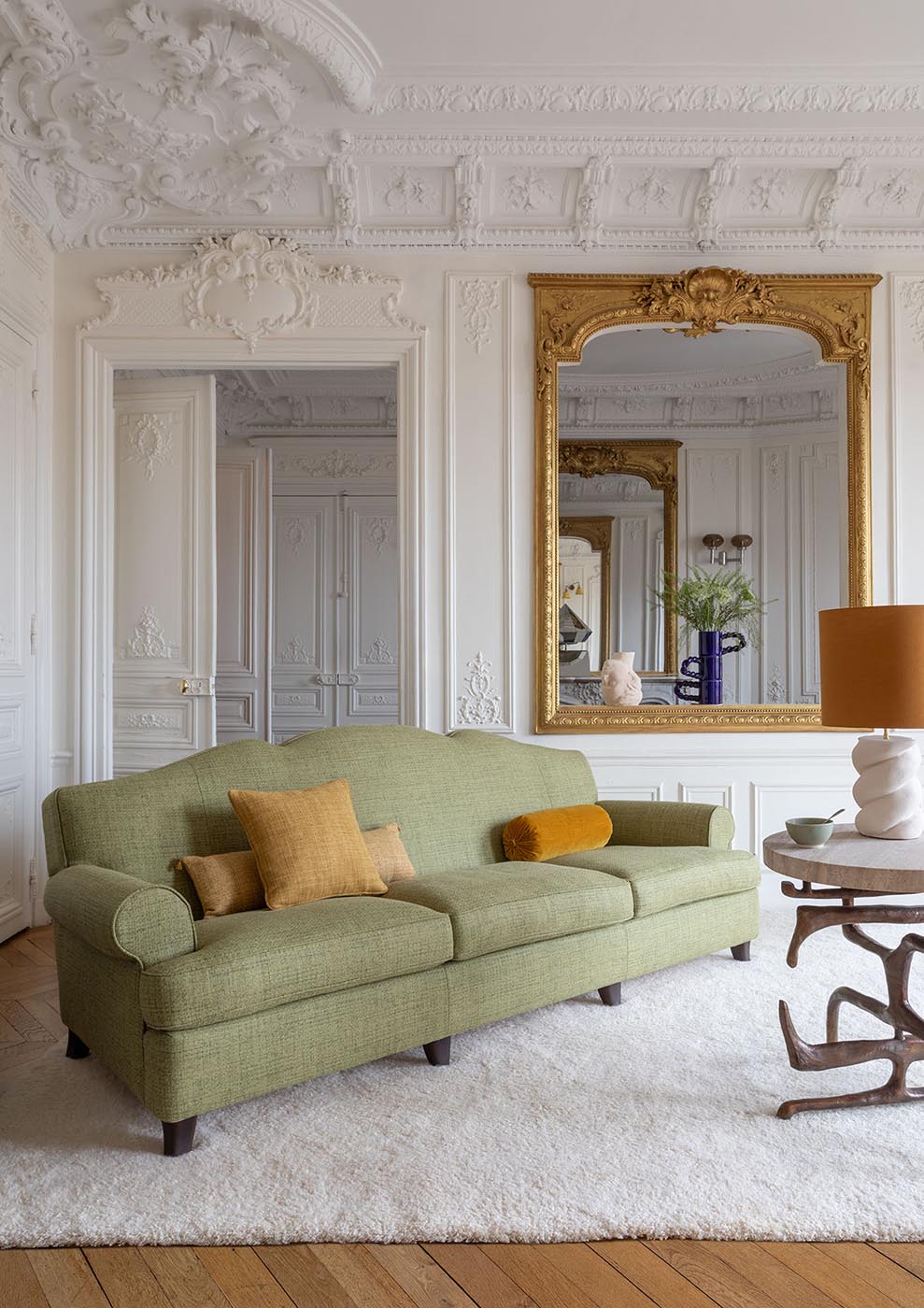 Sienne Fabric by Pierre Frey shown in a room setting (view 2)