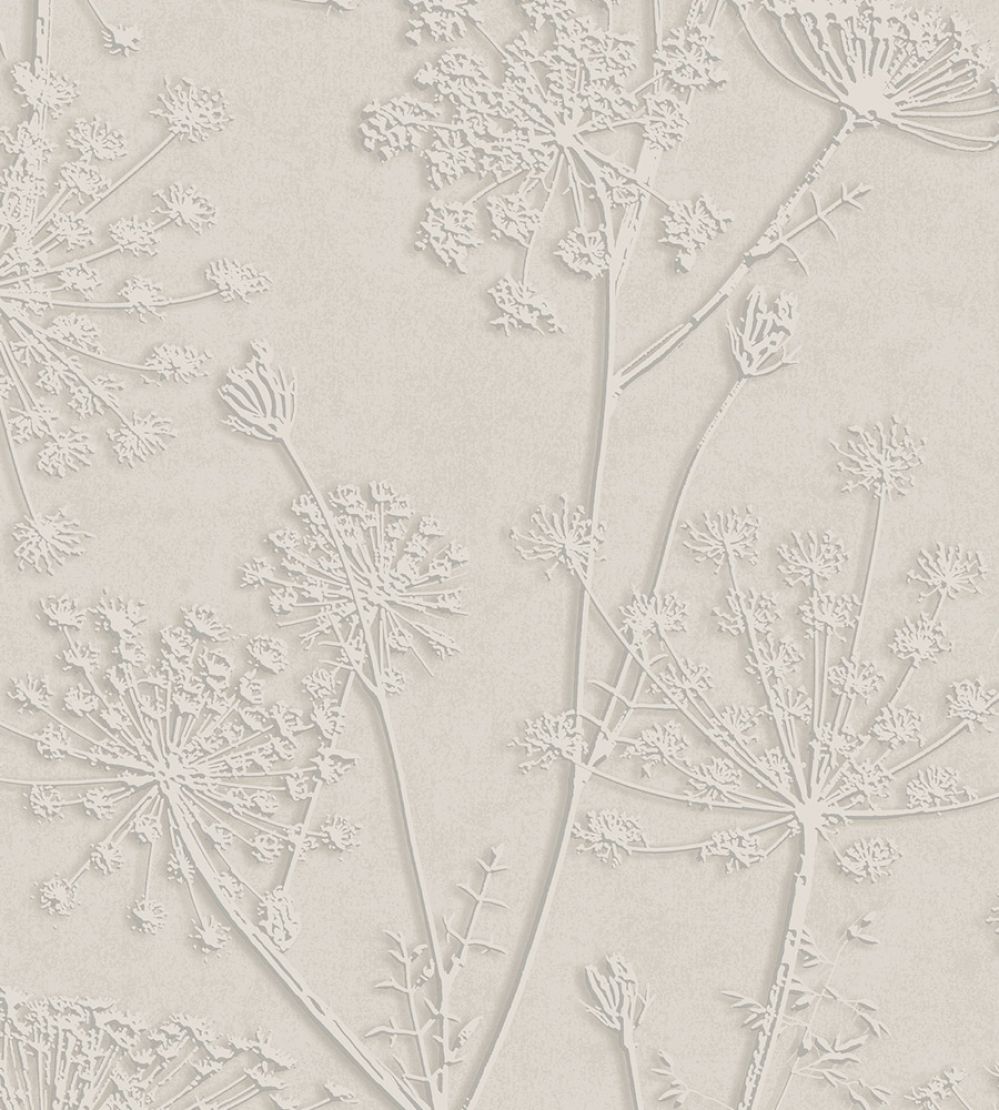 Silhouette Flowers Wallpaper by Eijffinger Brown/Taupe
