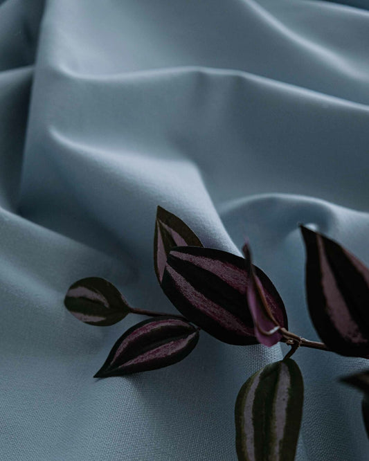 Sky 714 fabric by Coordonné in No. TCOTSKY, shown in a styled room