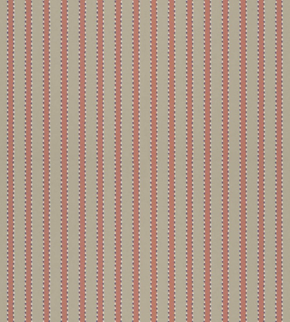 Stiched Stripe Wallpaper by Langelid Von Bromssen Coral